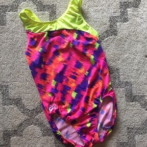 GK Neon AL Gymnastics Leotard